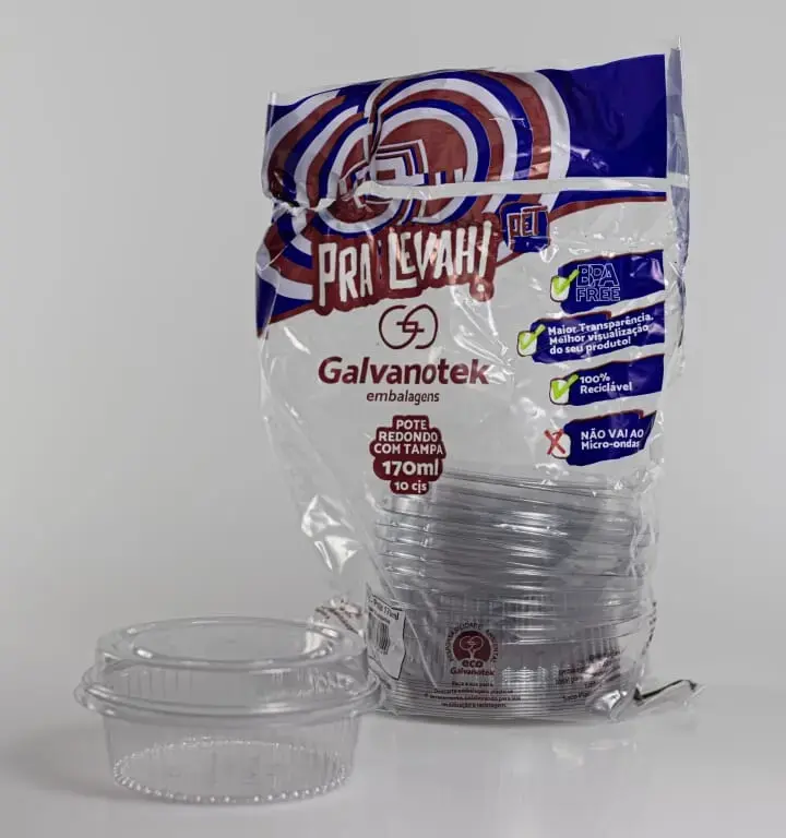 Pote Redondo para Muffins Envasado en 60 paq x 10 unidades BOX total x 600 unidades