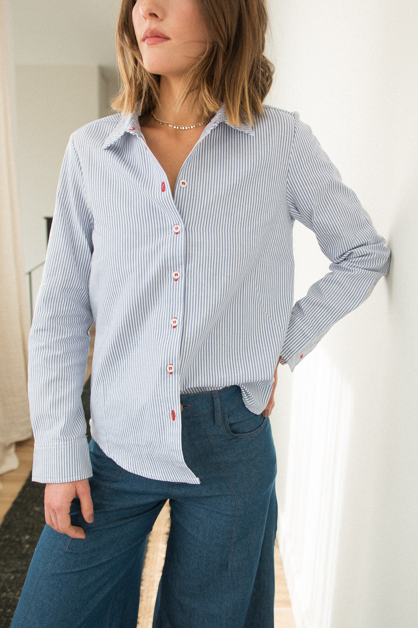 CAMISA MAXIME OXFORD AZUL