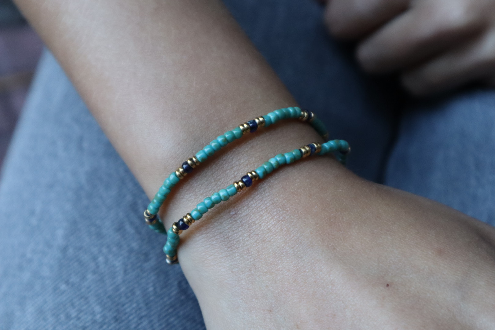 Pulsera elástica Verde Aqua