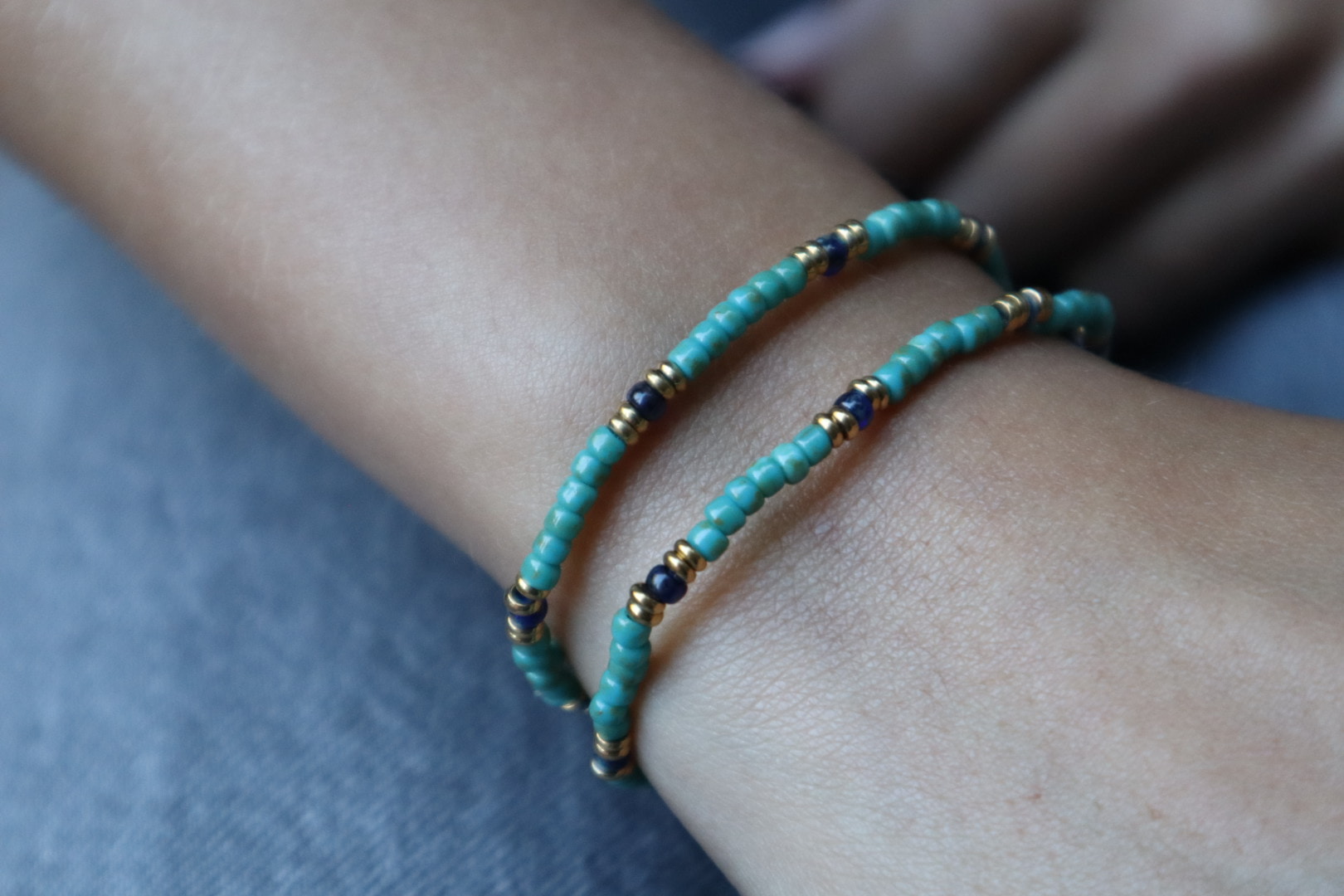 Pulsera elástica Verde Aqua