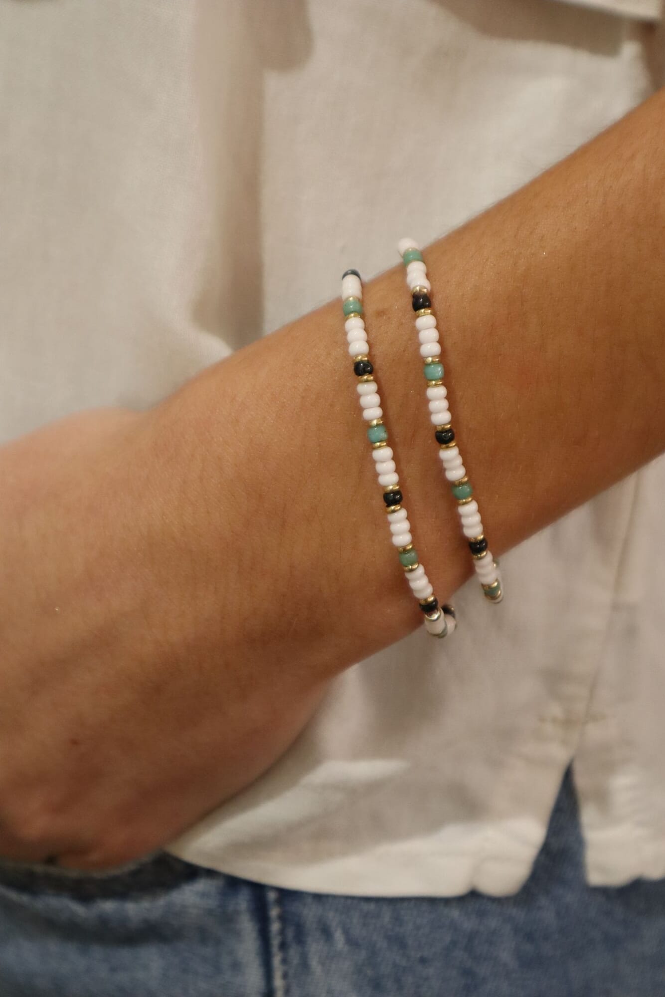 Pulsera Elástica Blanca