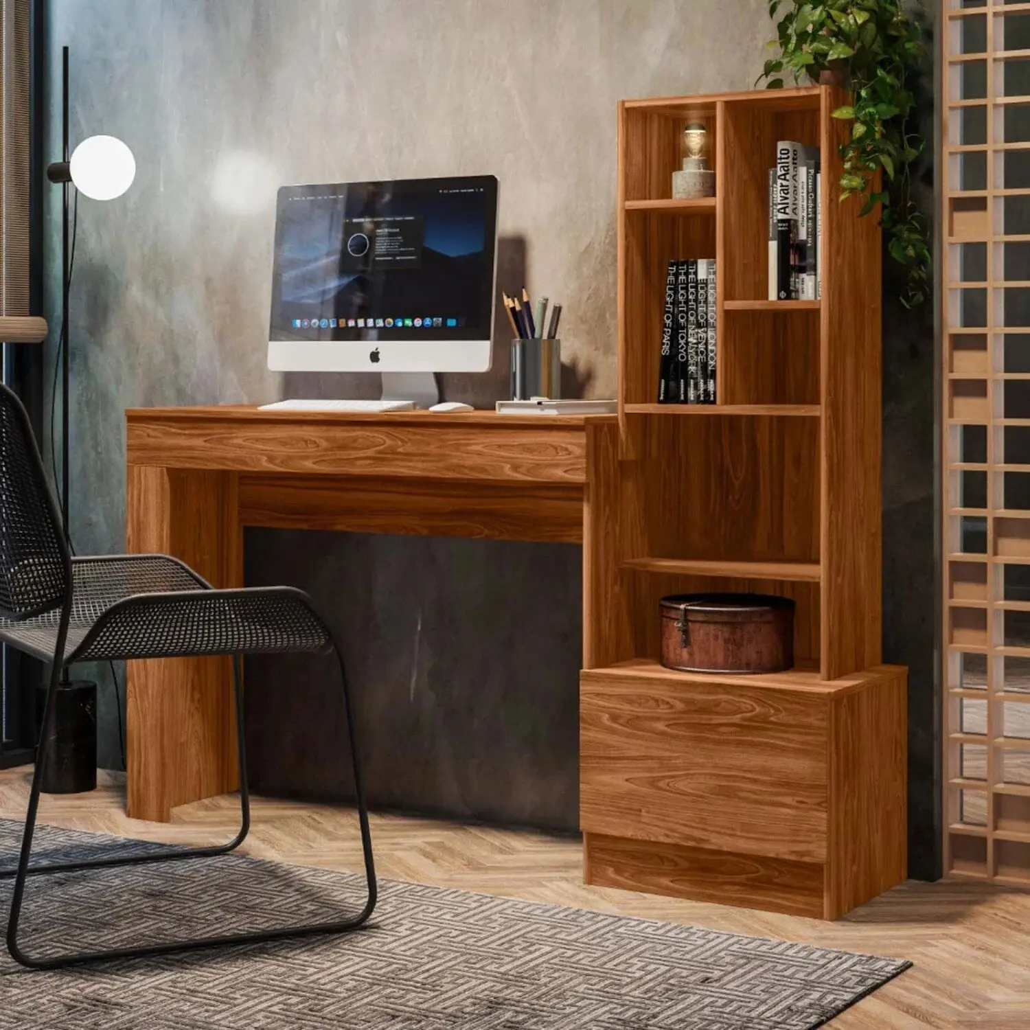 KIT DE OFICINA - MDF MARRON LEÓN