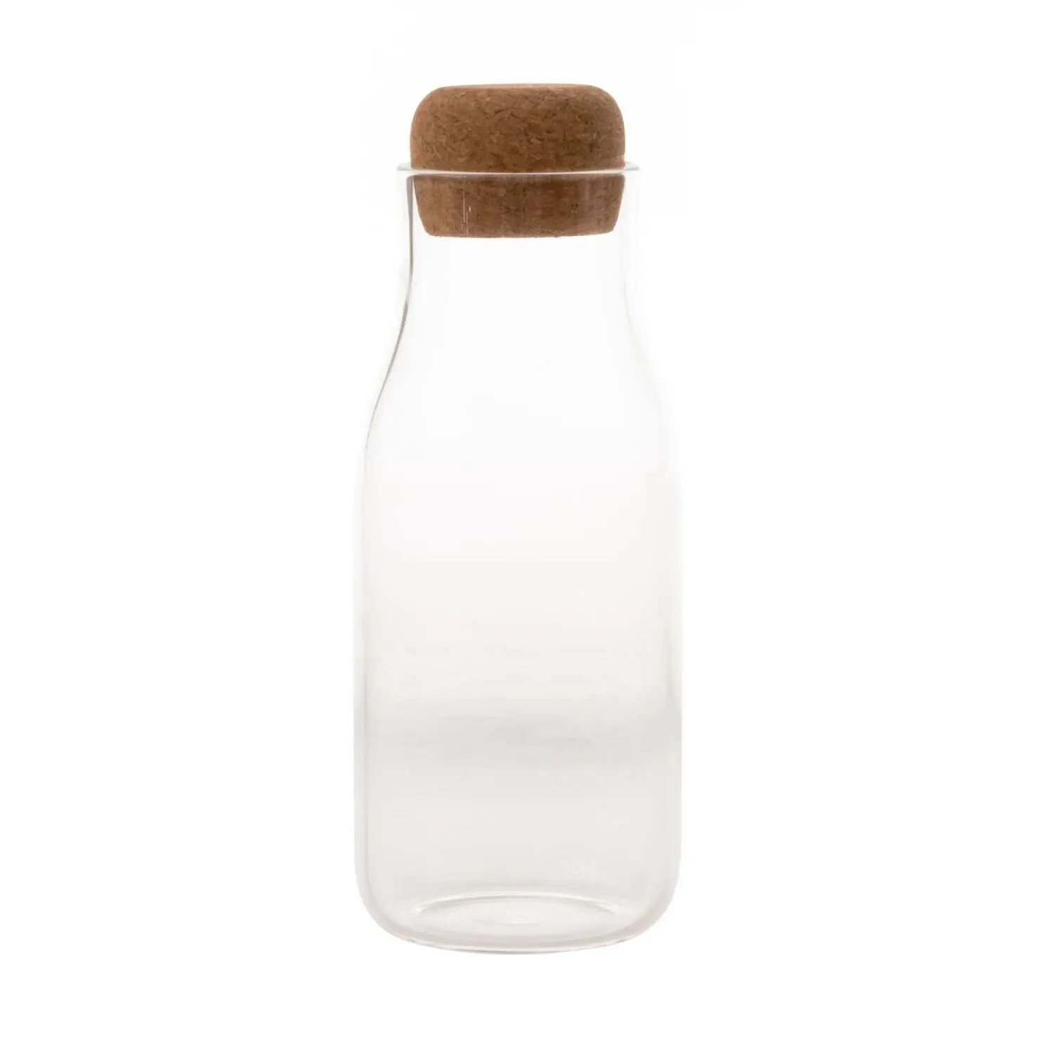 BOTELLA C/ TAPA - VIDRIO TRANSPARENTE 300 ML