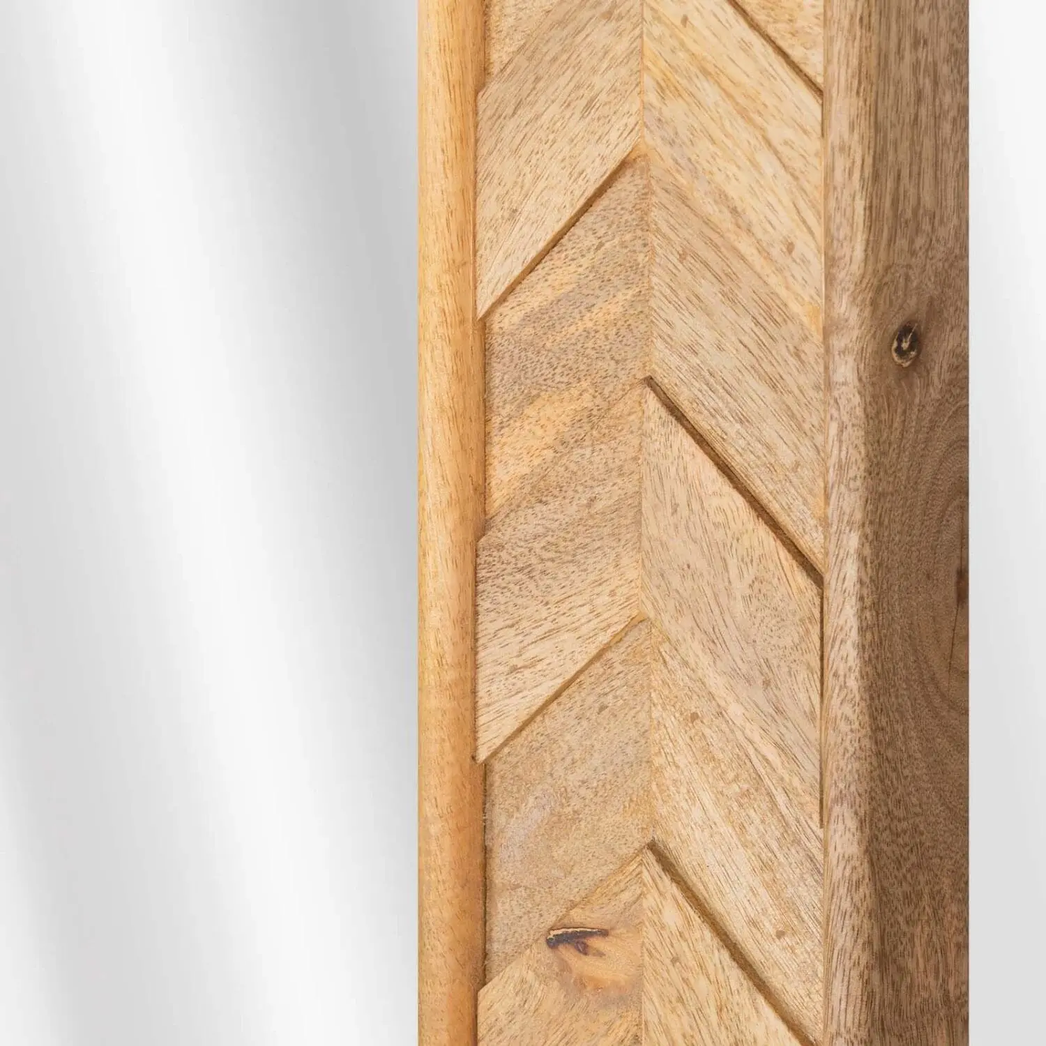 ESPEJO DE PARED - MADERA-DE-MANGO MARRON RECTANGULAR AKIRA