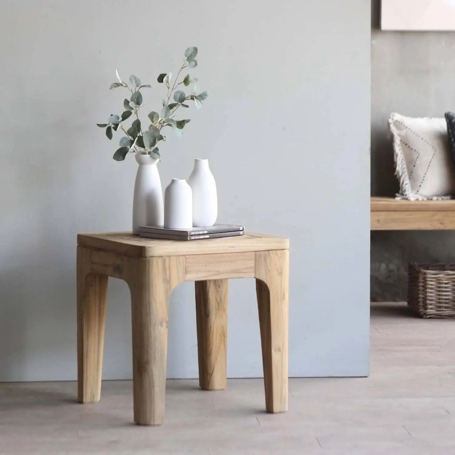 MESA AUXILIAR - MADERA NATURAL-BEIGE RENÉ NATURAL